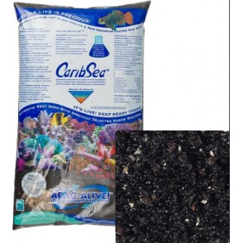 CaribSea Hawaiian Black Reef Sand живой песок 9 кг черный