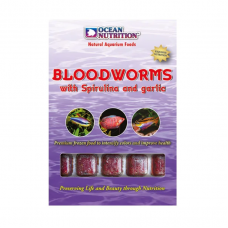 Ocean Nutrition Bloodworms with spirulina and garlic 100г. Мотиль Ocean Nutrition Bloodworms with spirulina and garlic 100г. Мотиль